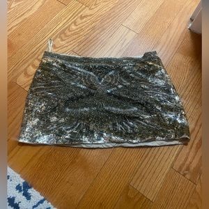 All Saints Sequin Mini Skirt